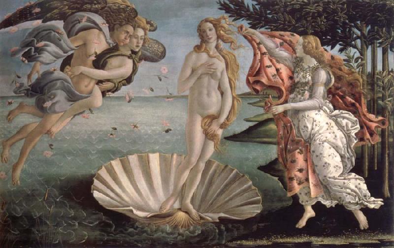 Sandro Botticelli birth of venus oil painting image